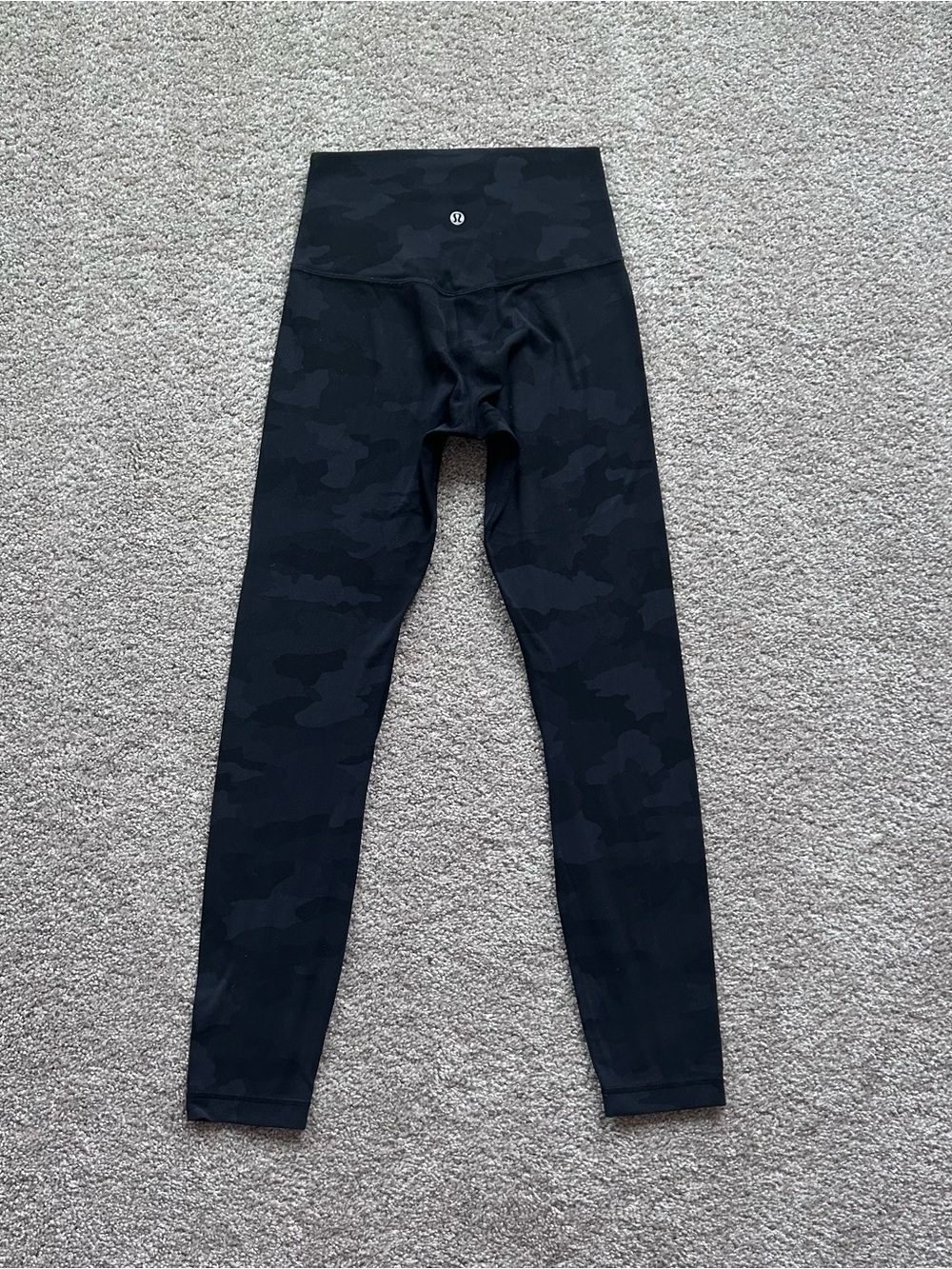 Lululemon Align HR Pant 25" Heritage 365 Camo Deep Coal Multi Black Grey Size 4 - Picture 6 of 8